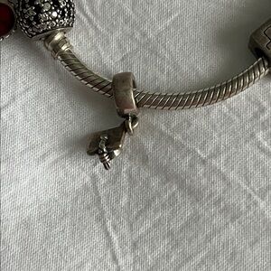 Sterling Silver Graduation Cap Charm Pendant - Silver